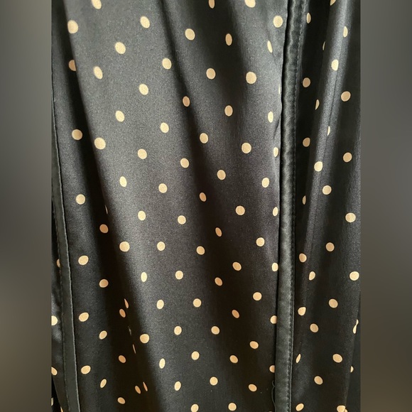 2000s Bebe Sexy Silk Polka Dot Midi Dress - Picture 6 of 10